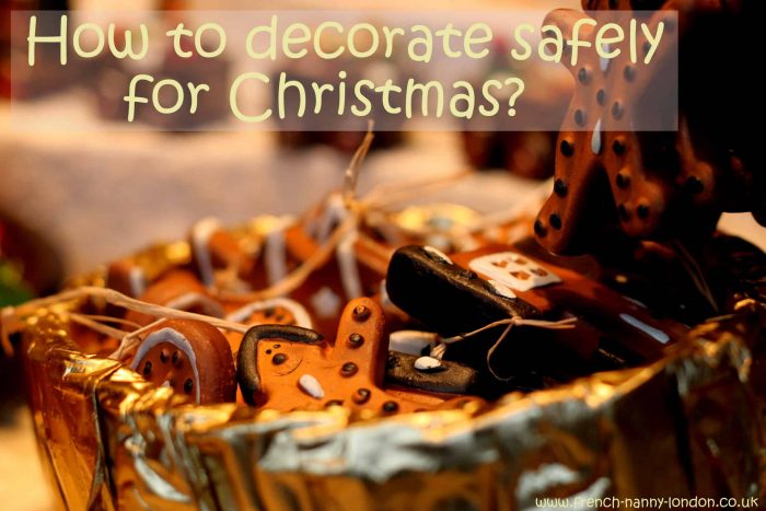 box of christmas decorations