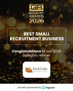 Fox and Cubs nanny agency London wins Best Small Recruitment Business at the Global Recruiter UK Industry Awards 2026