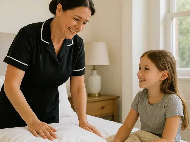 Professional household staff supporting a well-organised family home in London in 2026