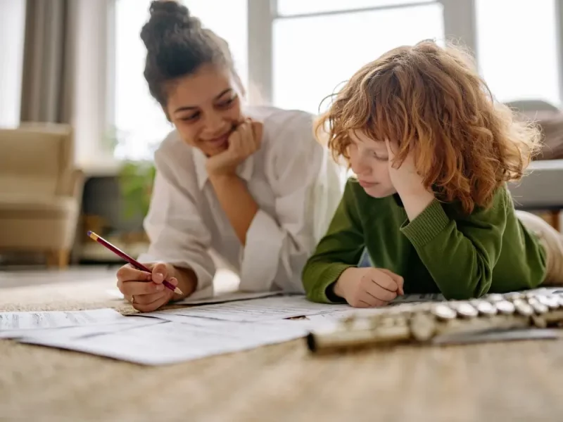 Specialist SEN nanny supporting a child with ADHD through structured home routines in London